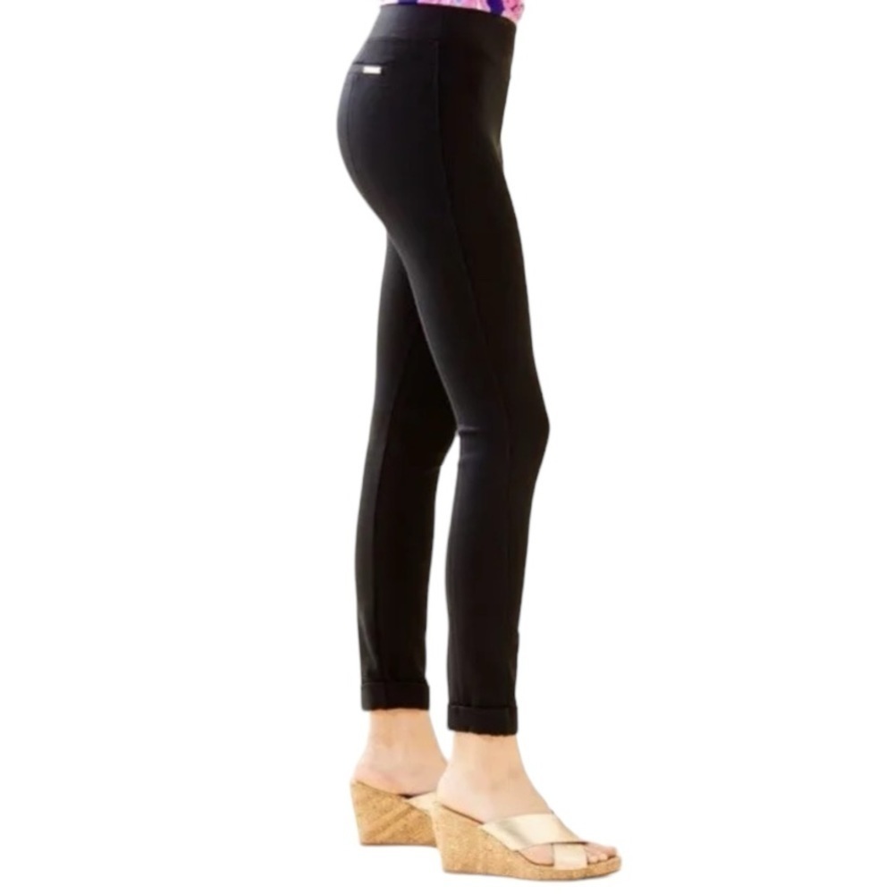 Lilly Pulitzer Jessa Ponte Pants NWT Black Size XS - Picture 2 of 11